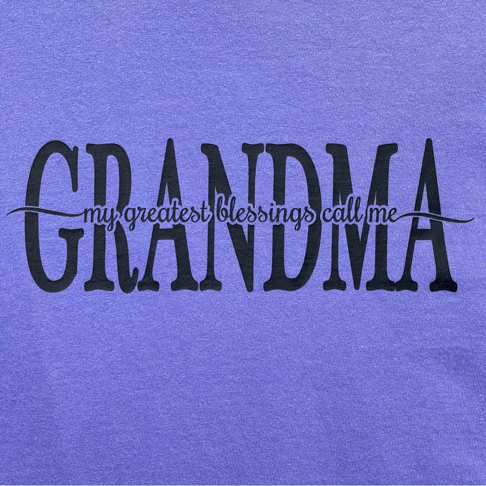 Women's NWOT Comfort Colors My Greatest Blessings Grandma Tshirt S